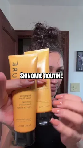 Everyday glow routine #skincareroutine#facialscrub#exfoliate  @Acure 
