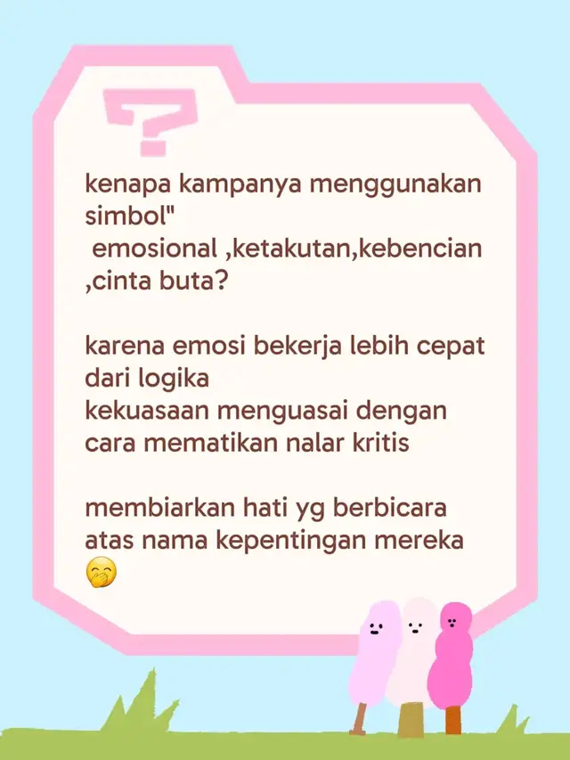 kenapa kampanya menggunakan simbol