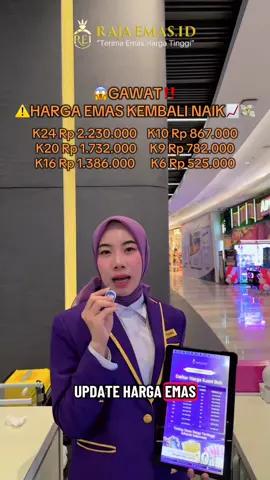⚠️HARGA EMAS KEMBALI NAIK DI AWAL BULAN SEPTEMBER😱📈💸 #hargaemas #1000 #emastanpasurat #jualemastanpapotongan #hargatinggi 