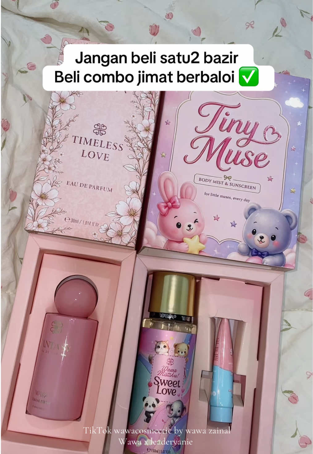 Beli combo boleh shre momies and anak ❤️#wawacosmetics 