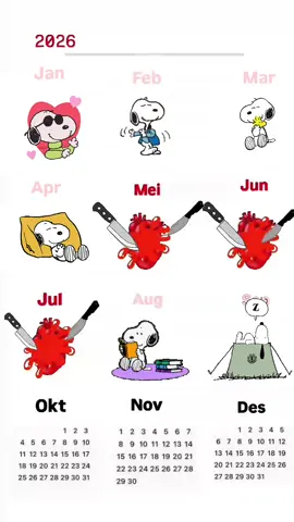 #fyp #snoopy #calender 