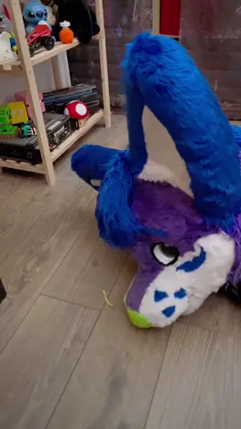 Faster than the 5-second rule 😵 #fursuit #furry #funny #relatablevideos #fyp 