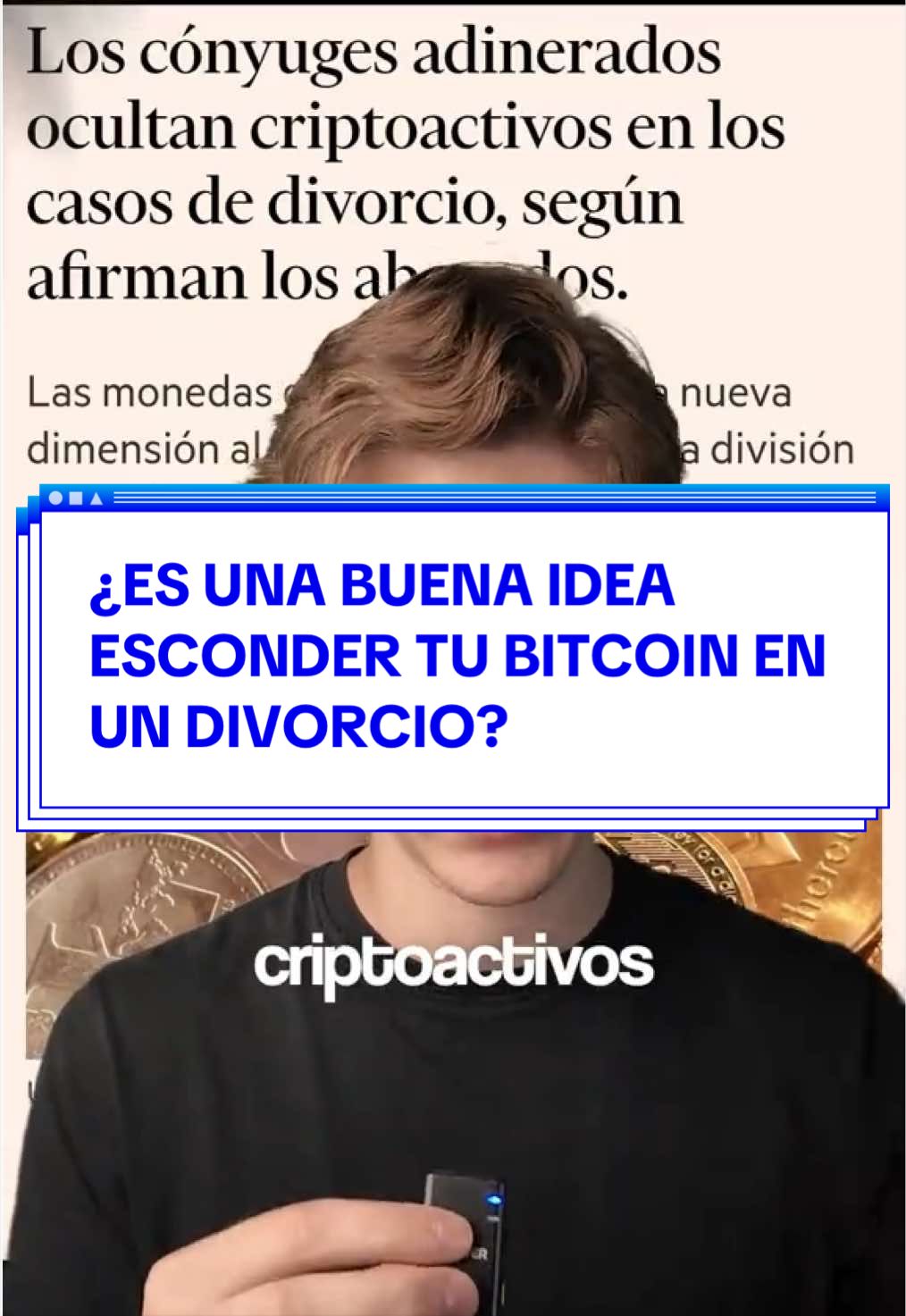 ⚖️ ¿Es una buena idea esconder tu Bitcoin en un divorcio? Los cónyuges adinerados están escondiendo su Bitcoin en los divorcios Abogados en Reino Unido y Estados Unidos reportan cada vez más casos de activos digitales no declarados en procesos de divorcio. Ya existe un oficio dedicado a esto: investigadores forenses de blockchain contratados por despachos legales. ¿La razón de fondo? Bitcoin cabe en una lista de palabras escrita en un papel o grabada en metal. Puedes tener cualquier cantidad, con cualquier valor, en un solo pedazo de información secreta que nadie puede congelar ni censurar. Eso lo convierte en la propiedad privada más transportable que existe. Y por lo mismo, en la más fácil de ocultar. Pero hay un detalle que casi nadie menciona: - Si compraste con KYC en un exchange, hay registro con tu nombre - Tus estados de cuenta muestran las transferencias hacia esa plataforma - Ese Bitcoin queda ligado a tu identidad desde el primer día - La mayoría de los casos que salen a la luz se descubren exactamente por ahí El único escenario donde la privacidad realmente se sostiene es cuando compras sin KYC, en efectivo o P2P, algo completamente legal. Y aunque el rastro no exista, ocultar bienes en un divorcio sigue siendo ilegal en la mayoría de jurisdicciones. Lo interesante es lo que este fenómeno revela: por primera vez existe una forma de propiedad que se sostiene sola, sin depender de un banco, un gobierno o un tribunal para hacerse valer. Es tuya por diseño, no por el permiso de una autoridad. ¿Tú qué opinas? Te leo en los comentarios.