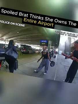 Spoiled Brat Thinks She Owns The Entire Airport #cops #copsoftiktok #police #policeofficer #bodycam 