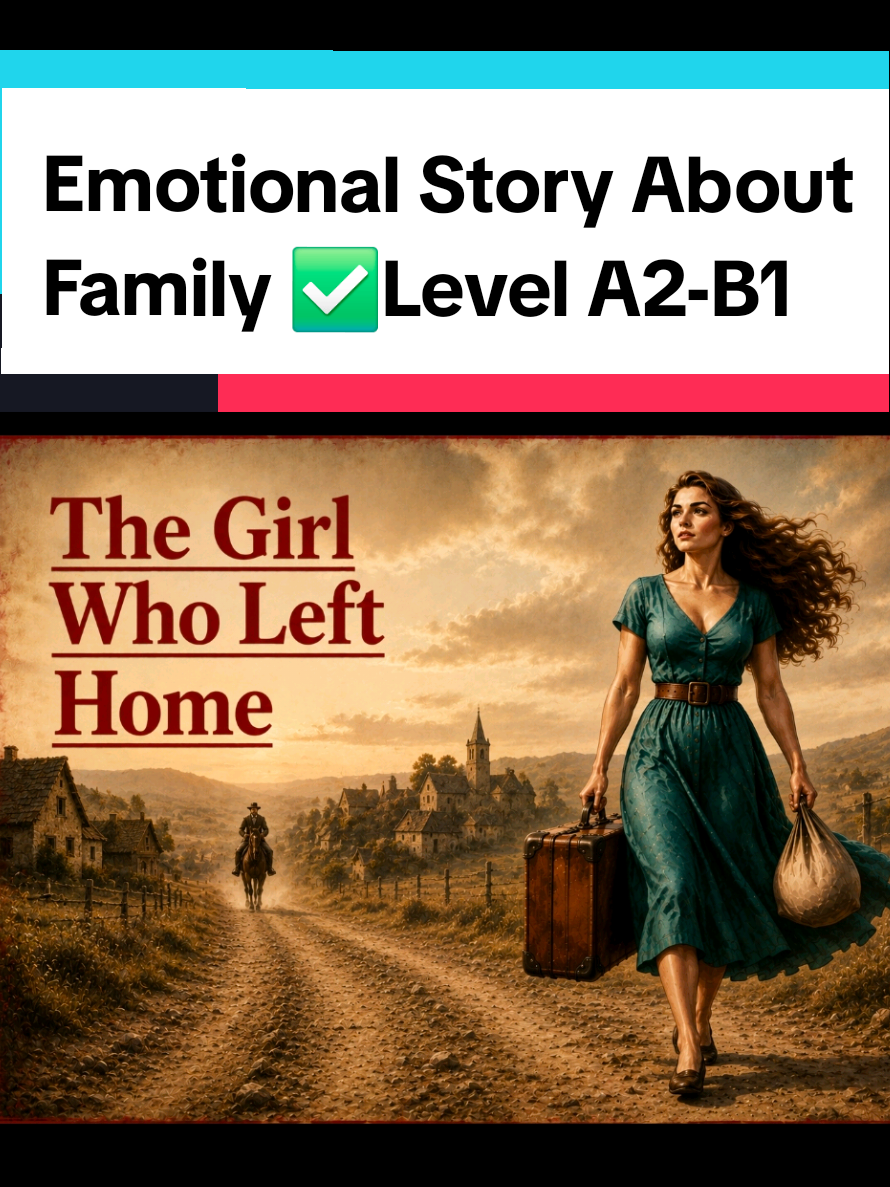 Learn English with Stories | The Girl Who Left Home ⭐|  Emotional Story About Family Helena lives in a strict, traditional village where her father wants her to marry against her will.Yearning for freedom, she escapes to the big city with nothing but a few coins and a dream.Through relentless hard work, honesty, and courage, Helena transforms her life from a struggling fruit seller into a successful shop owner. #english #LanguageLearning #learnenglish #fyp #creatorsearchinsights 