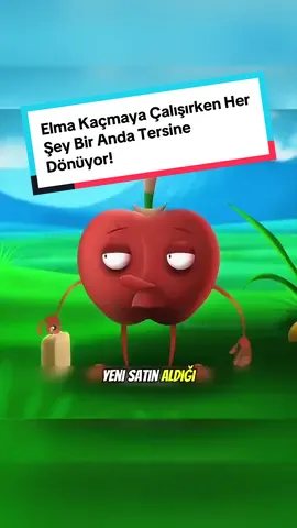 Elma ailesinden kaçmaya çalışırken kendini hiç beklemediği bir maceranın içinde bulur ve sonunda hepsi birlikte fırına girer! #fy #viralvideos #shorts #animation #story 