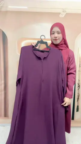 Jubah Mekah Muslimah Dark Purple #rumaisaempire #livehighlights #jubah #ironless #fypppppppppppppppppppppppppppppp🦋🤭 