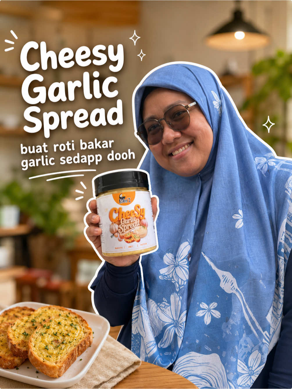 Cheesy garlic spread ni sapu dekat roti makan macam tu pun sedap tau, nak beli tekan beg kuning kak zai sekarang ! #cheesygarlicspread #cheesygarlicbread #babyz #cheesygarlicspreadbybabyz 