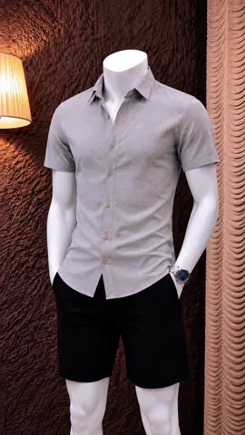 Áo sơ mi nam cộc tay mềm mại thoáng mát tôn dáng cho nam #aosomicoctaynam #thoitrang #xuhuong 