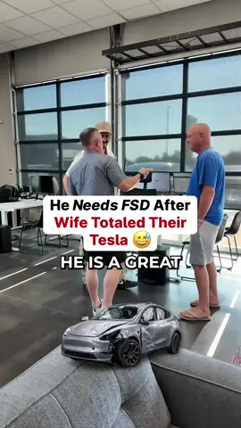 Hardware 4 changes the experience.. He already knew what he wanted! Would you pay for better FSD? #caraccident #model3 #fsd #tesla 