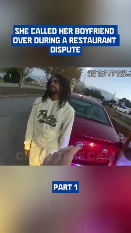 She Called Her Boyfriend Over During a Restaurant Dispute#cops #police 