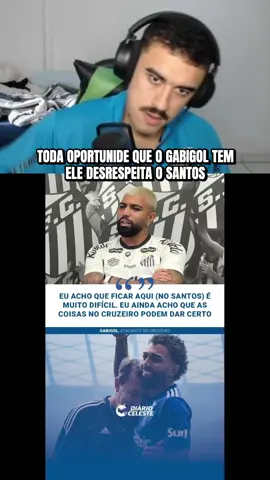 Esse cara nunca vai ser ídolo do Santos #gabigol #gabrielbarbosa #santos #cruzeiro #idolo
