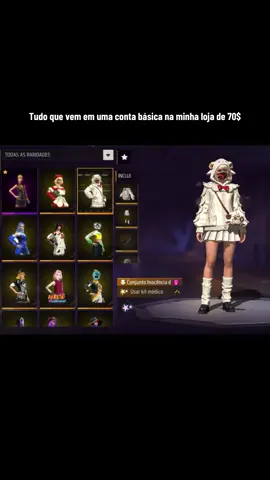 Conta básica Free Fire #contafreefireavenda #freefire #garenafreefire #mulherdepreso🔓🕊👫💍 