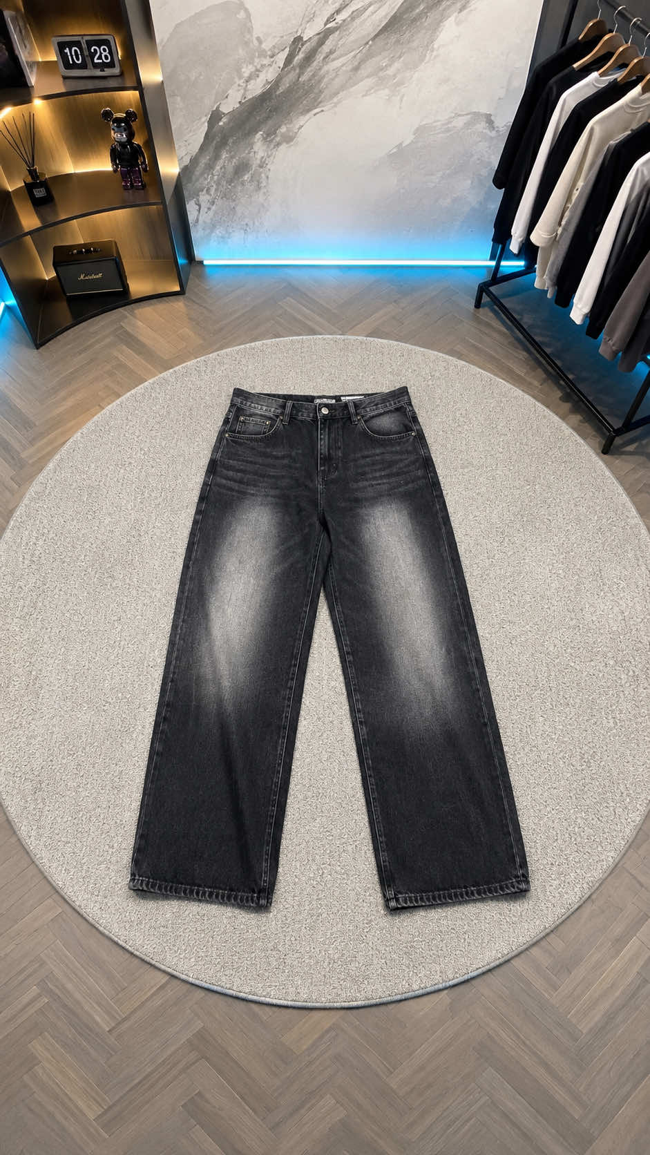 JeanSKT Unisex Quần Jean Wash Ống suông fom Regular   #quanjeannam #quanjeannamongsuong #TikTokShop99 #thoitrangnam #xuhuong 