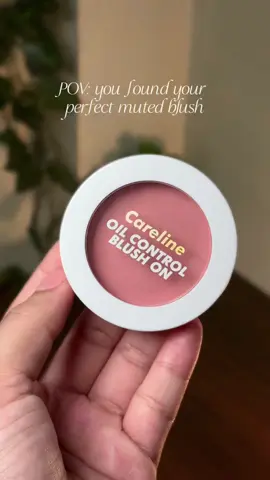 my fav muted blush! ang mura 💗  #careline #carelineoilcontrolblushon #mutedblush #blushrecommendations #makeuprecomendation 