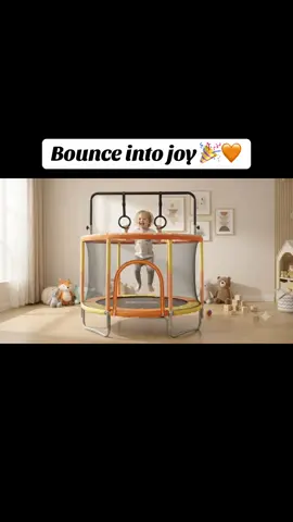 This Round Trampoline brings endless fun indoors or outdoors! Safe, sturdy, and perfect for active playtime. Let the giggles and jumps begin! Available now in my TikTok Shop! 🛍️