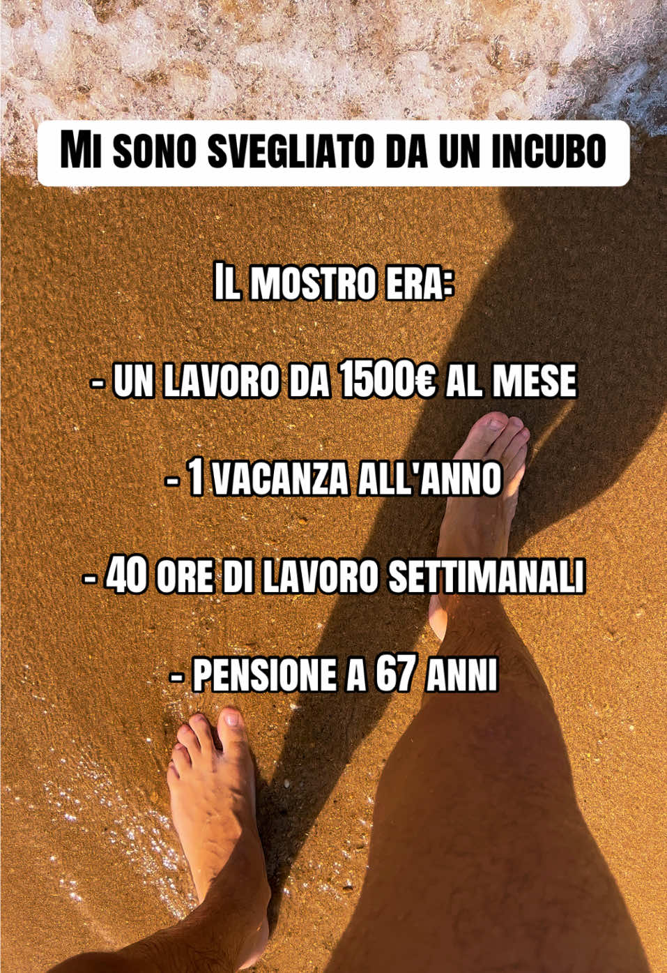 Mi sono svegliato da un incubo… 😰 Il mostro? Un lavoro da 1.500€ al mese, 40 ore a settimana, una sola vacanza all’anno e aspettare i 67 anni per la pensione. E se invece iniziassi a costruire una seconda entrata online, con più libertà e senza dover stravolgere la tua vita? 💻🔥 Oggi puoi iniziare anche tu un’attività digitale con prodotti PLR, già pronti da personalizzare e vendere online. 👉 Scrivimi “PLR” nei commenti o in DM e ti spiego da dove partire #attivitàdigitale #guadagnareonline #prodottidigitali #PLR #businessonline   