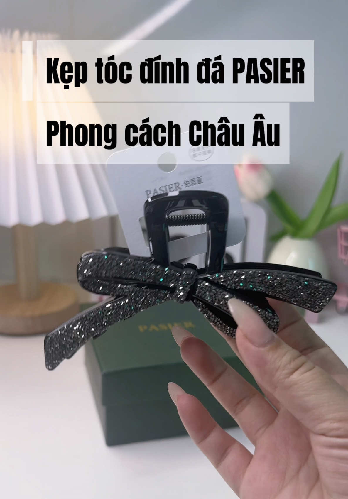 Kẹp nhà này siêu chỉnh chu luôn 🥰 mua xài hay tặng đều xinh #pasier #keptoc #keptocdinhda #keptocpasier #keptocxinh