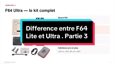 Difference entre F64 Lite et Ultra. Partie 3
