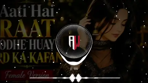 AATI HAI RAAT ODHE HUAY❤️🎧#goviral #sadlyrics #hindisong #fypシ゚viral #1M 