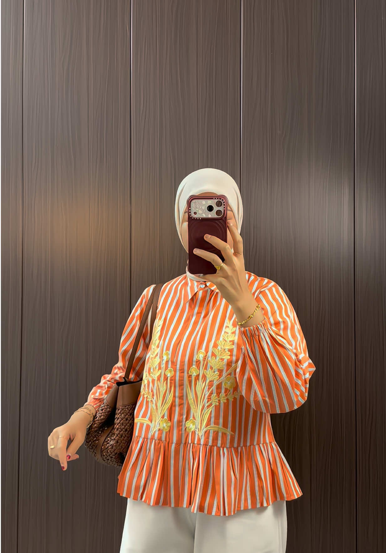 Coral orange 😍✨ #vidioviral#kinibaliwear#fyp#kemejawanita 