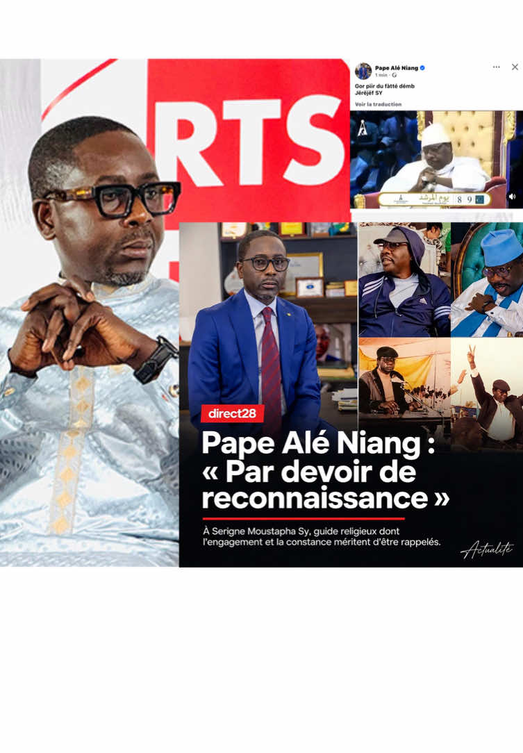 Pape Ale Niang sur Serigne Moustapha Sy « par devoir de Reconnaissance » #viralvideo #gamou2026 #serignemoustaphasy #capitaine #kebetu 