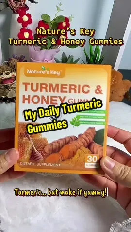My easy little wellness treat 🌿💛 Turmeric goodness with a delicious mango flavour—so easy to add to my daily routine! #createtowin #ttslobang   #turmeric    #NaturesKey #TurmericGummies 
