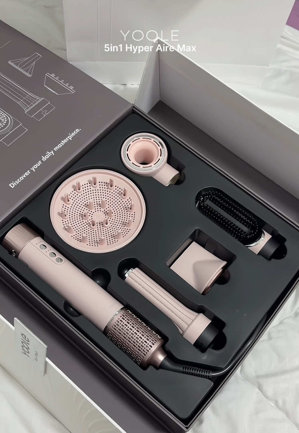 newest hair styler from yoole! 💖 such a dreaaammm!! 🥹 #hairstyler #hyperairemax #5in1hairstyler #yoole #yoolehairdryer 