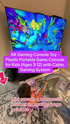 AR Gaming Console Toy - Plastic Portable Game Console for Kids (Ages 3-12) with Cable, Gaming System for Family Indoor Game Night Gadget, Parenting Activity Essential#consoladejuegos#tiktokshopsummersale #creadordetiktokshop #grwmschool #Halloweenhits 