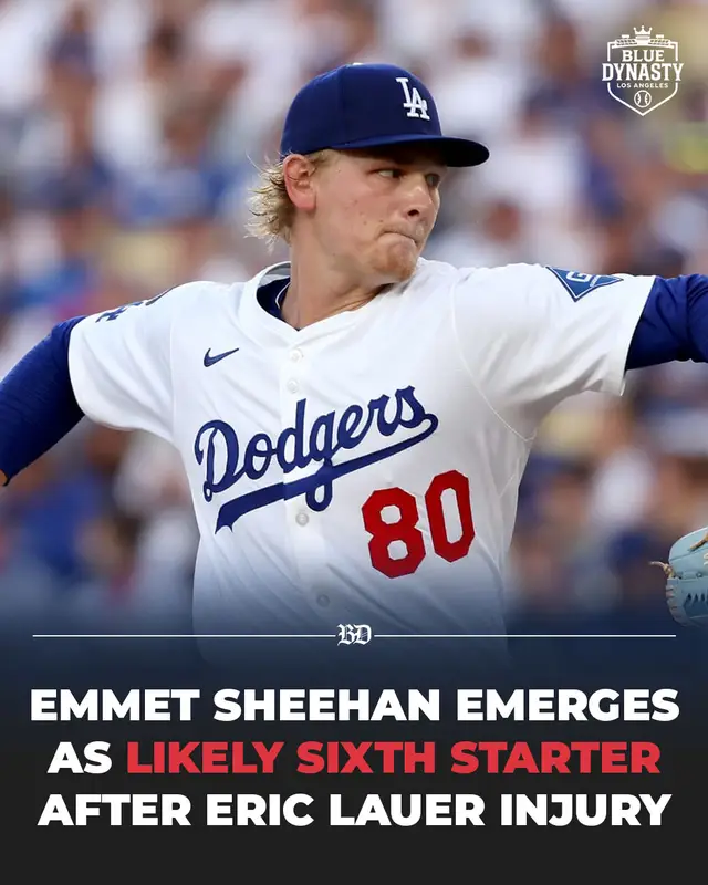 The Dodgers’ plan for a sixth starter appears to be coming into focus. With Eric Lauer now on the injured list with left elbow inflammation, Emmet Sheehan has emerged as the likely choice to start against the Nationals this weekend. Sheehan has been dominant since returning to Triple-A, allowing only one run with 24 strikeouts over his last 17⅓ innings. Gavin Stone was another possible candidate, but the Dodgers remain cautious with him as he continues working back from shoulder surgery. Sheehan has not been officially confirmed yet, but would he be your choice for the start? #Dodgers #BlueDynasty