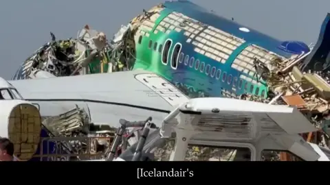 RIP TF-FIU... 🇮🇸💔 --------------------------------------- Hekla Aurora was a Boeing 757-200 airliner that was in use by Icelandair for 21 years. It became notable for its Aurora Borealis themed livery. #aviation #planespotting #avgeek #planes #icelandair 