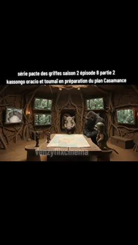 série pacte des griffes saison 2 épisode 8 partie 2  kassongo oracio et toumaï en préparation du plan Casamance 