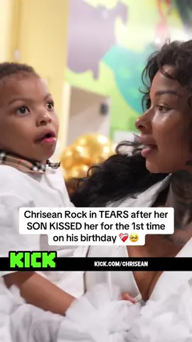 Chrisean Rock in TEARS after her SON KISSED her for the 1st time on his birthday ❤️‍🩹🥺 #blueface #chriseanrock #fyp 