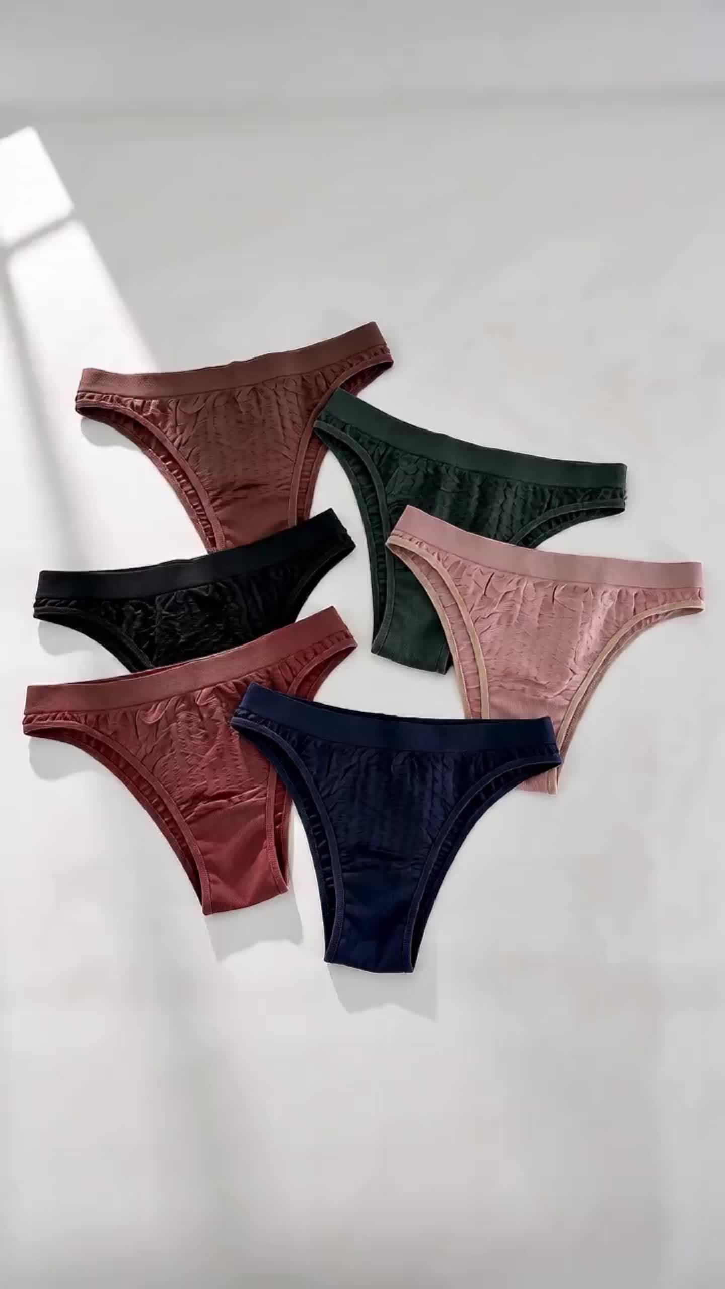 6/12PCS Femme Lingerie Cotton Thongs For Women Soft T-Back Underpants Ladies Underwear Low Waist Panties Lady Womenswear Basic 