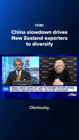 As China slows, Karen Silk, assistant governor at the Reserve Bank of New Zealand, shares where New Zealand exporters are turning next — and whether global commodity pressures could give them an unexpected edge. Read more at the #linkinbio or the link on screen. #CNBC