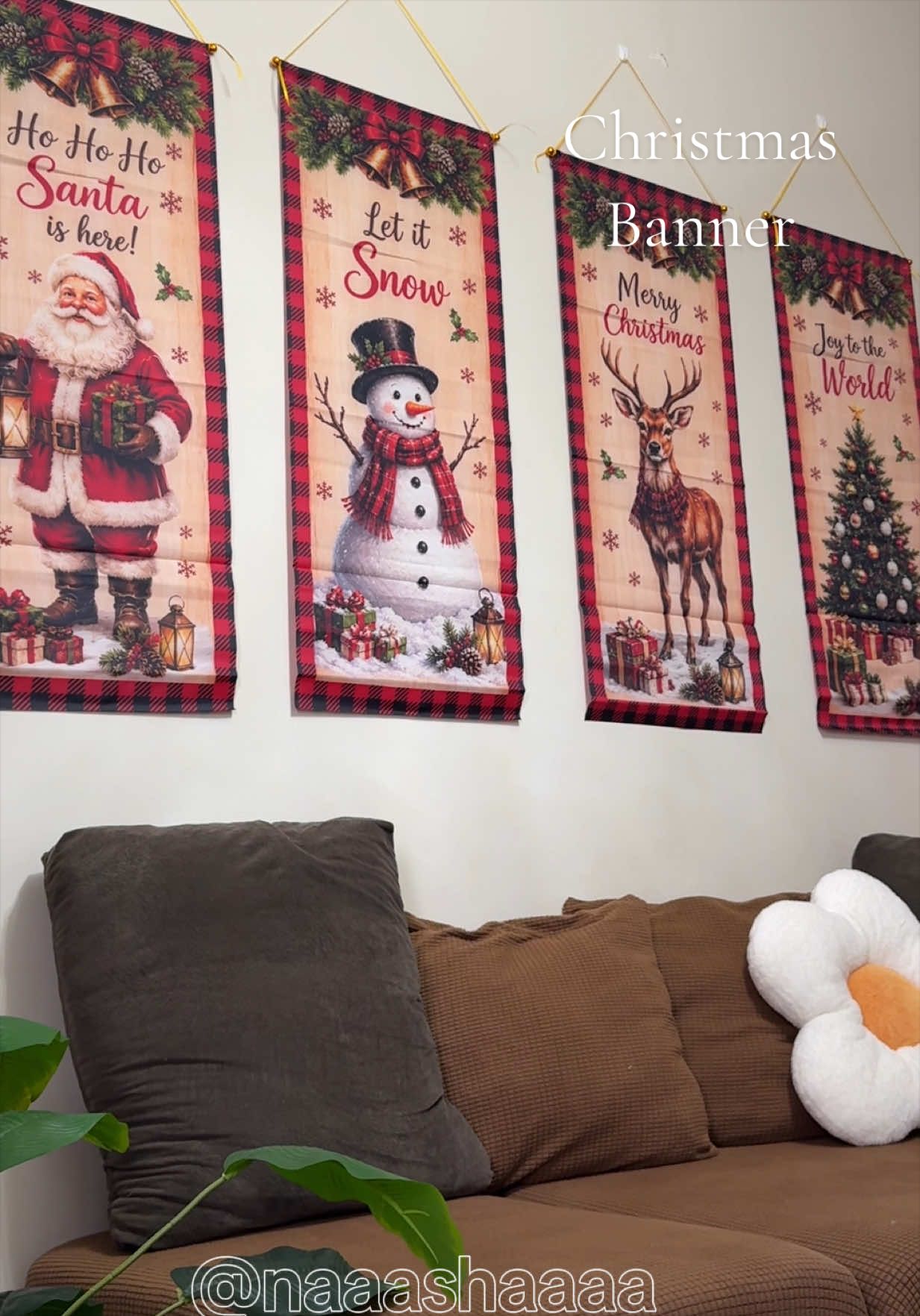 Pasko na!!! Ang ganda ng wall decors 🙈 #christmas #christmasdecors #christmasbanner 