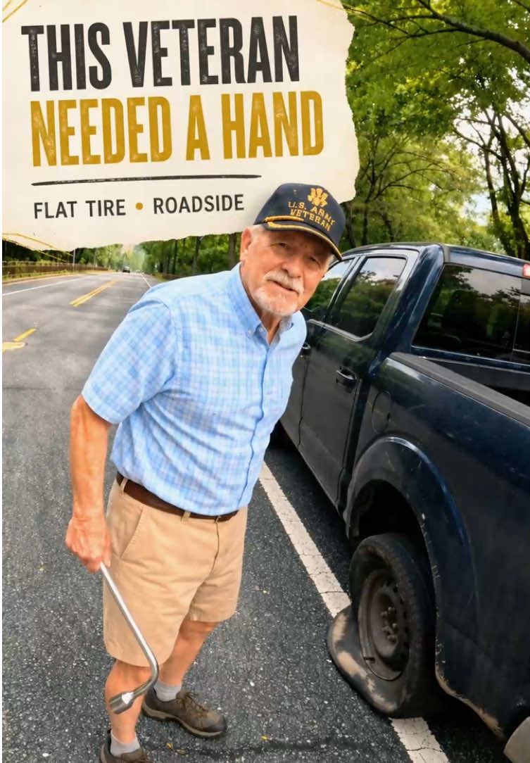 “US Army?… That’s all I need.” Stopped on the side of the road to help a veteran. No words needed.#impactwrench #roadside #car #toolupgrade #roadsideassistance 