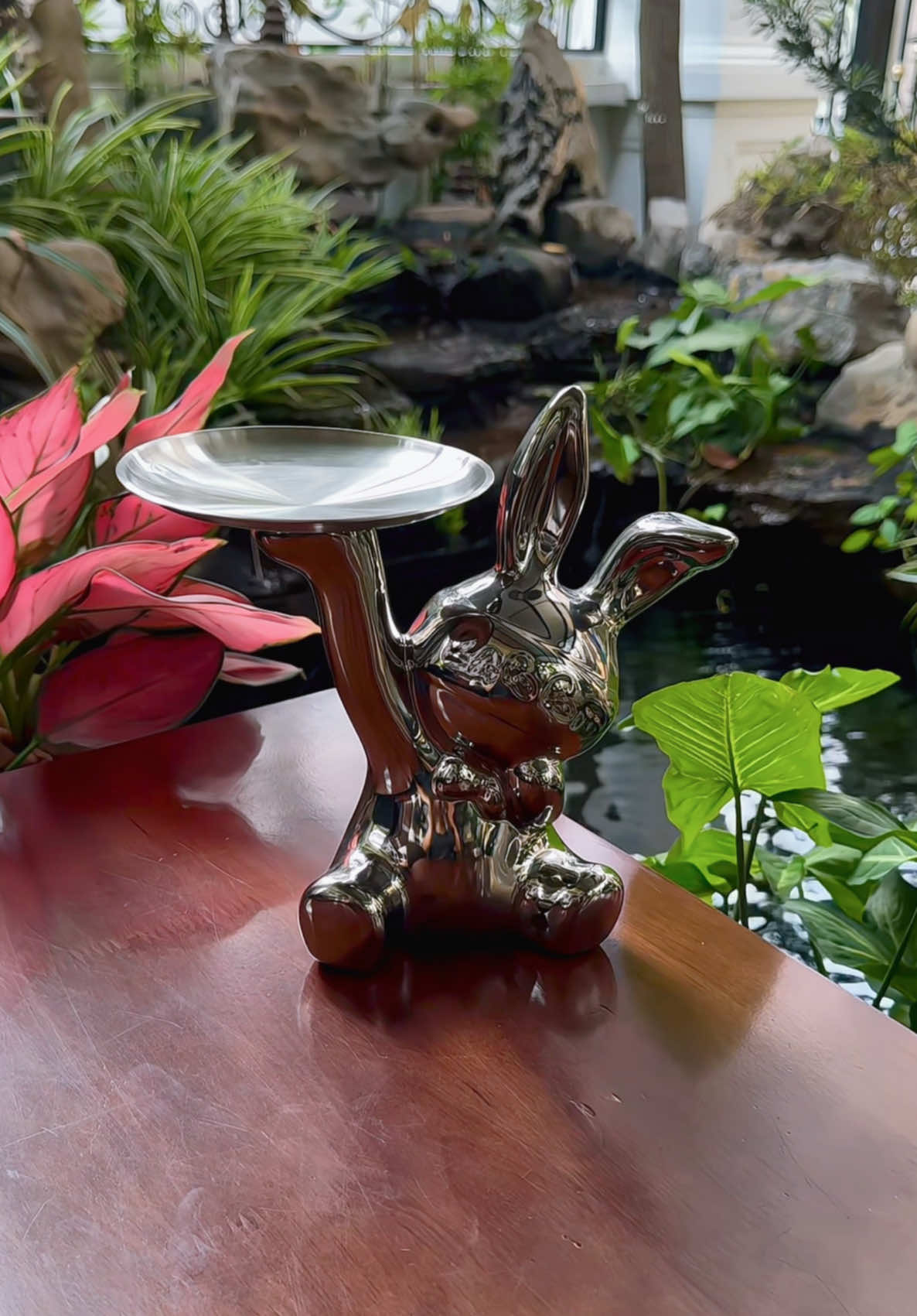 Tượng Gốm Thỏ Cầm Khay Đựng Đồ Decor Trang Trí Nhà #decor#decornhadep #xuhuong #xuhuongtiktok #tiktok