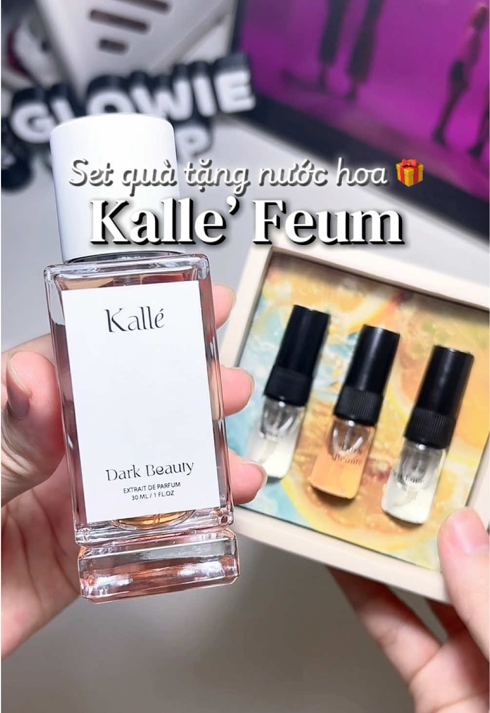 Gợi ý set quà nước hoa Kalle’ Feum siêu tinh tế gồm chai 30ml & 3 vial mini siêu xịn! 🎁 Mùi hương sang trọng, trọn bộ hoa thiệp chỉn chu. Bấm giỏ hàng góc trái rinh ngay làm quà nhé! ⁠#kallefeum #setquatang #nuochoa #nuochoamini #quatangnguoithuong  ⁠