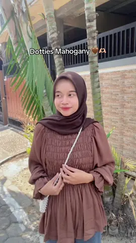 Blouse polos mahogany 🤎🫶🏻 #blousewanita #promomakangajian 
