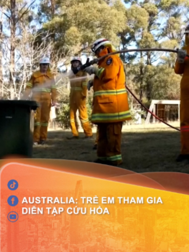 Australia: Trẻ em tham gia diễn tập cứu hỏa #htvtintuc #htv #htvnewz #cuuhoa