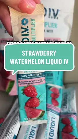 This sugar free strawberry watermelon flavor is so popular it always sells out 🍉💦 @Liquid I.V. #electrolytes #hydration 