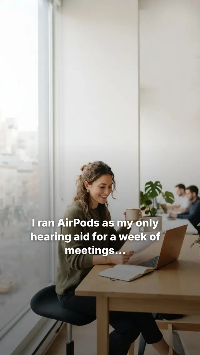 AirPods as my hearing aid? 5 days of real meetings, real results.