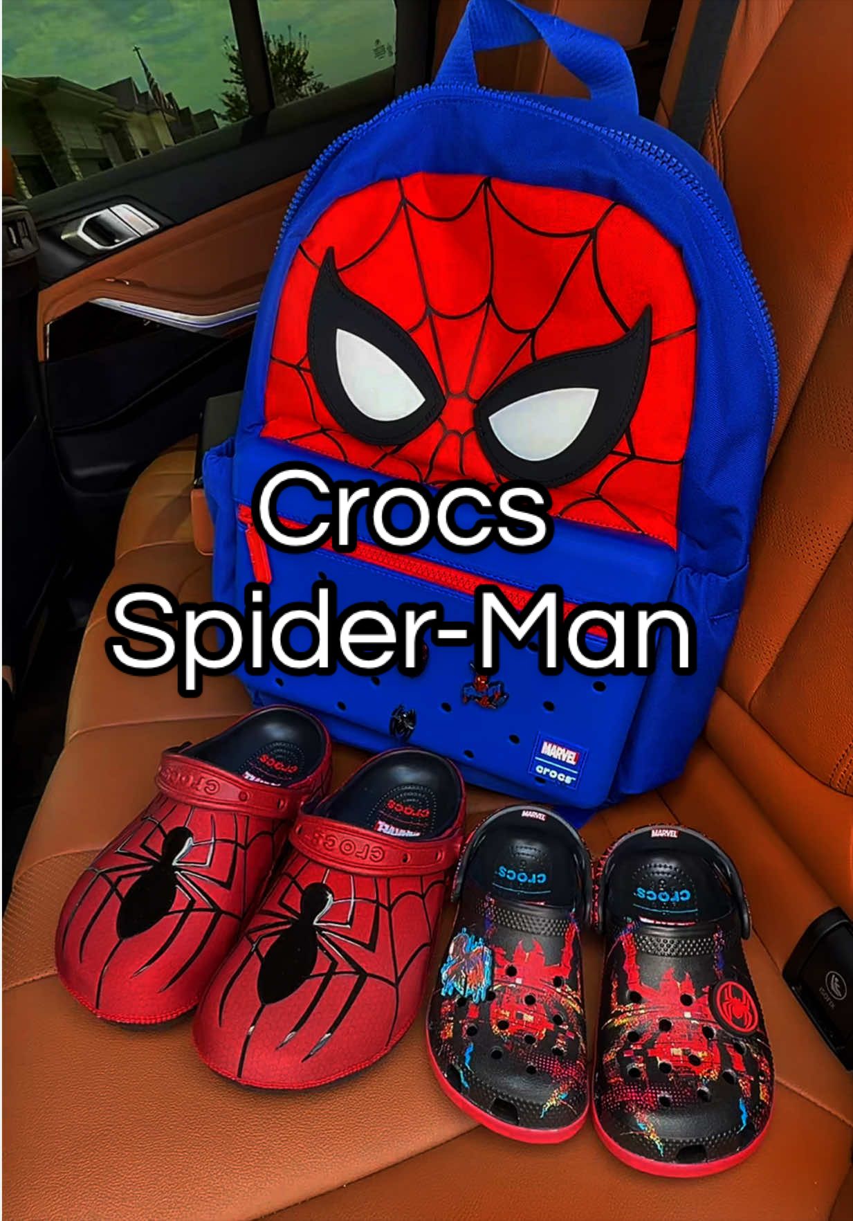 Free shipping! Crocs and Spider-Man! These will not last long! #crocs #crocsnewarrivals #crocskids #superhero 