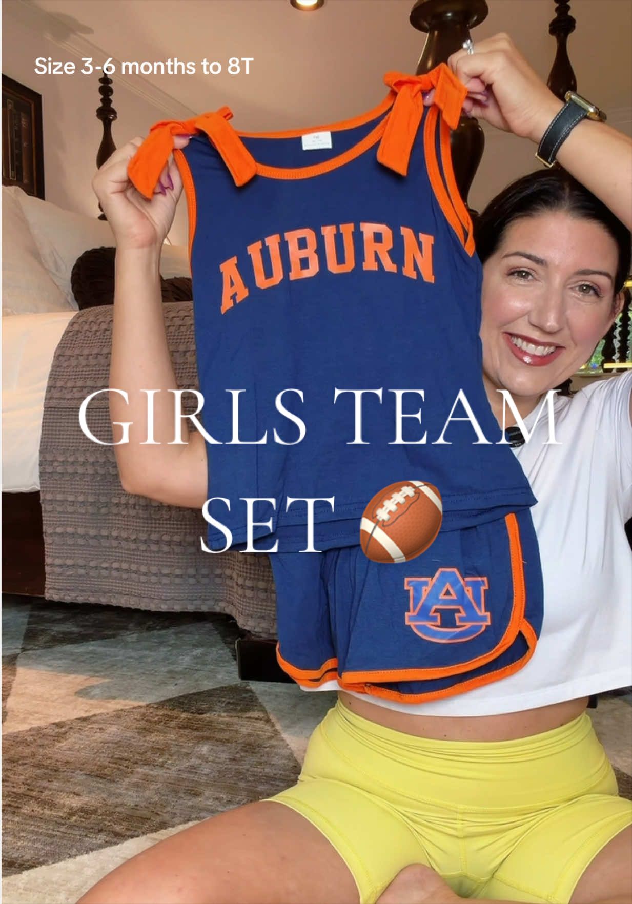 My girl is going to be in this every Saturday for game day! #girlsclothes #gameday #gamedayfit #auburnfootball #girlsoutfits 
