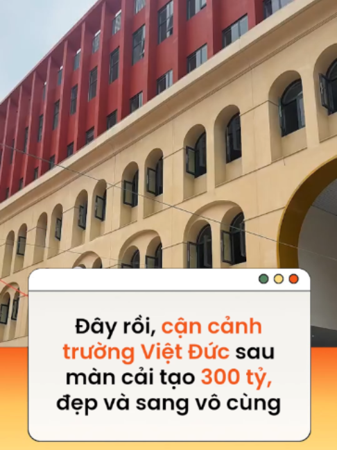 Nếu đã lâu chưa ghé Việt Đức, có lẽ bạn sẽ mất vài giây để nhận ra đây vẫn là ngôi trường quen thuộc ấy. Theo Sức khỏe cộng đồng Ảnh & Clip: Đức Anh, Như Hoàn #news #amm #FPGN