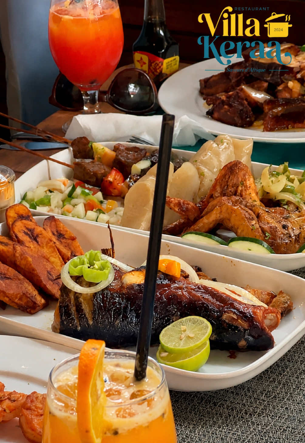 Les bons moments sont encore meilleurs quand ils sont partagés. 🥰🍽️ #villakeraa #restaurant #congobrazzaville242🇨🇬 #saveursdafrique #bonplan 