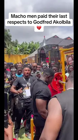 Machomen displays at the burial of Ghana strongest #tiktoklive #livehighlights 