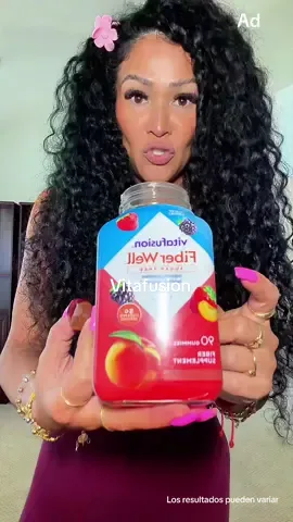 Gomitas sin azúcar Vitafusion Fiber Well - 5 g - Gomitas de fibra con sabor a bayas y melocotón - Apoya la salud y la regularidad de la digestión - 90 gomitas Disclaimer: Los resultados pueden variar  #ad #tiktokshopstopstockup #TikTokshopbacktoschool #estreñimiento #fibra 
