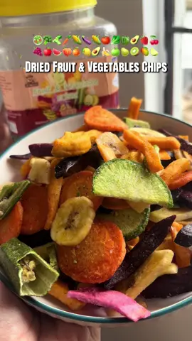 #driedfruitandvegetables #mixedvegetables #fruitandvegetableschips #driedfruit #snack 